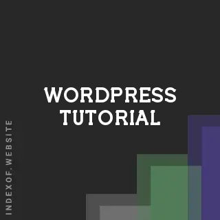 Wordpress Tutorial